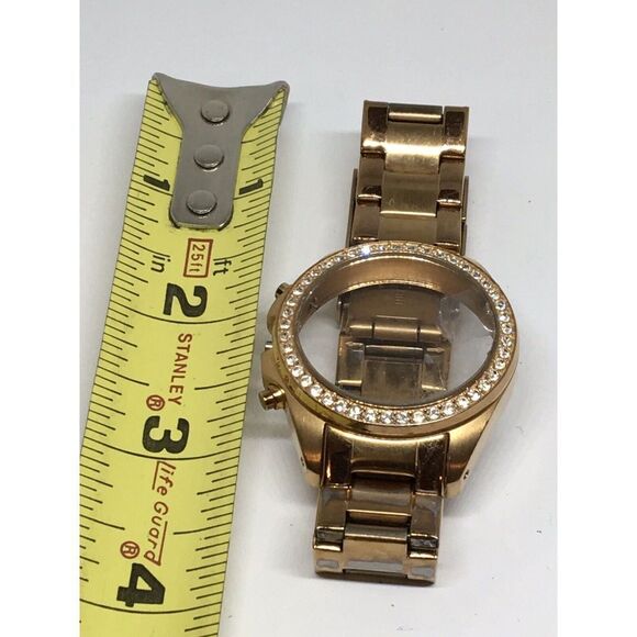 Fossil Stainless Steel Parts Links Full Band 18Mm Case W/ Crystal Rose Gold V873 - Picture 1 of 6